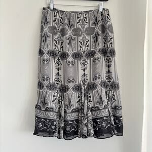 Vintage Coldwater Creek 100% Silk Skirt Women's Size 10